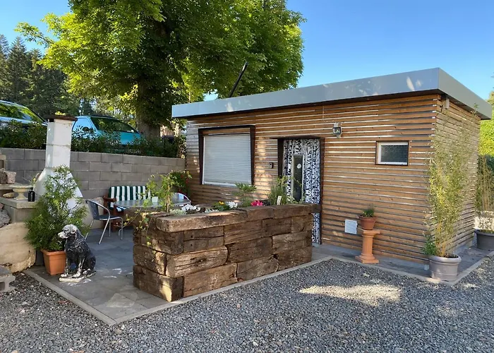 Pilgerbox, Tiny House Trifft Urlaub, Optional Mit Sauna Und Whirlpool Vakantiehuis